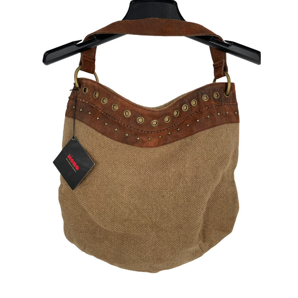 Nwt HOBO INTERNATIONAL TAN BURLAP PURSE